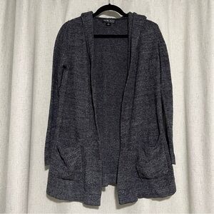 Barefoot Dreams Charcoal Hooded Cardigan